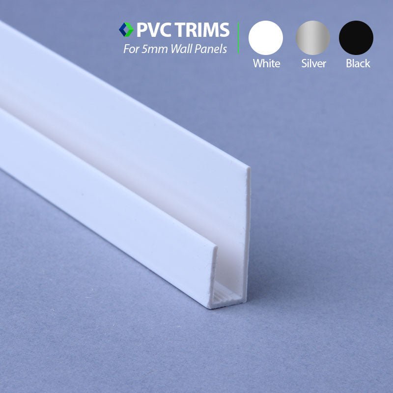 End U Trim - 5mm - PVC Trim - Cladding Direct