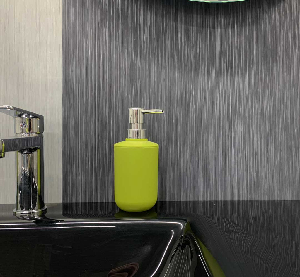 Graphite Linear Matt Bathroom Wall Panel - Urban Style - Cladding Direct