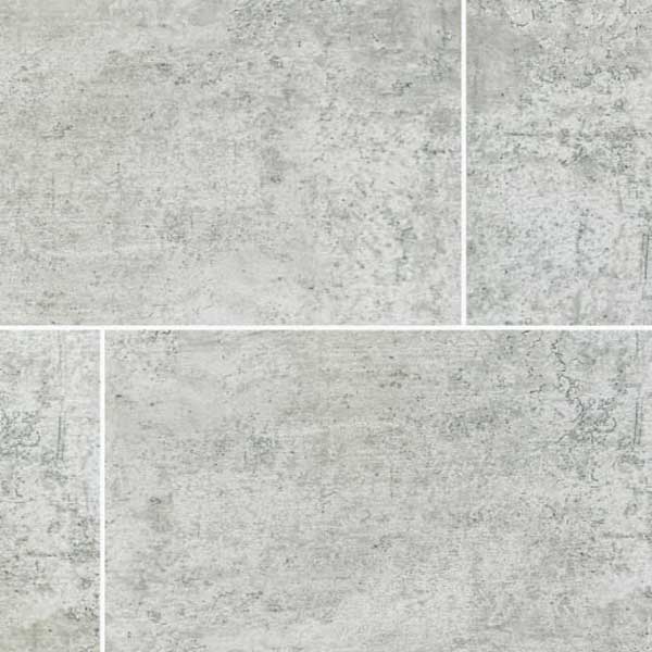 Light Grey Stone Tile 600mm PVC Wall Panel - Tile Effect - Cladding Direct