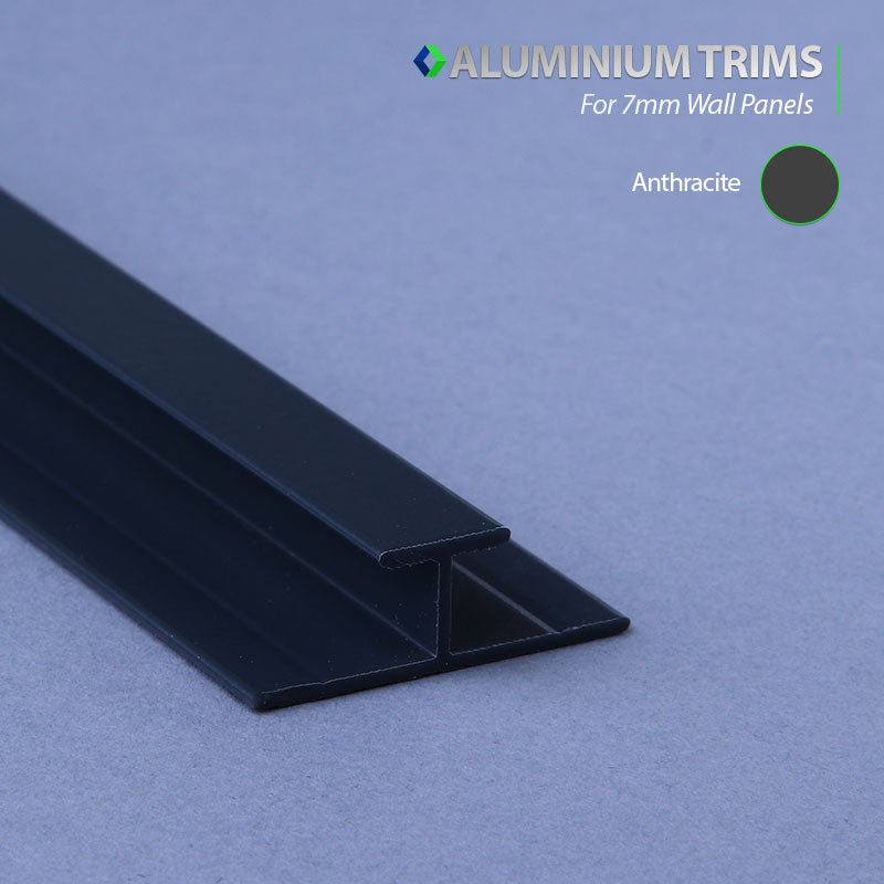 Aluminium H Join Trim - 7mm - ALU Trim - Cladding Direct