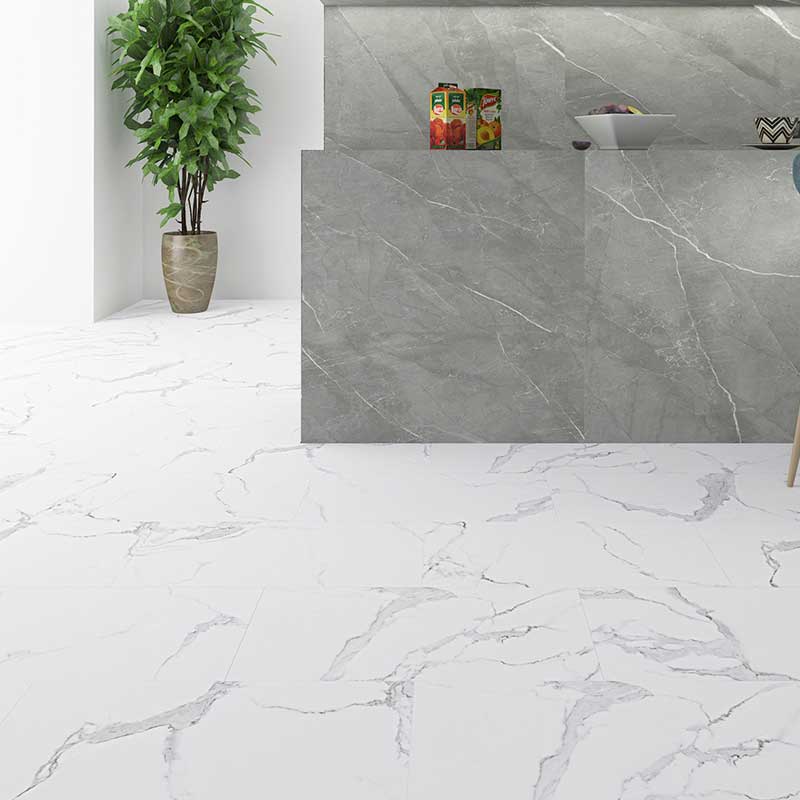 Carrara White Marble - Klicker Floor - Marble Style - Cladding Direct