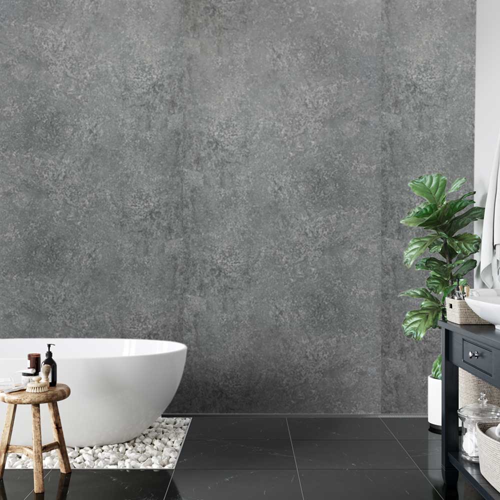 Concrete Grey Shower Panel - Urban Style - Cladding Direct