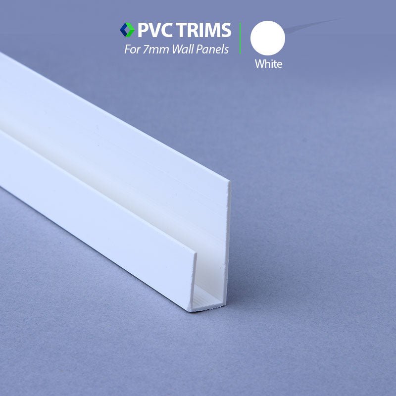 End U Trim - 7mm - PVC Trim - Cladding Direct
