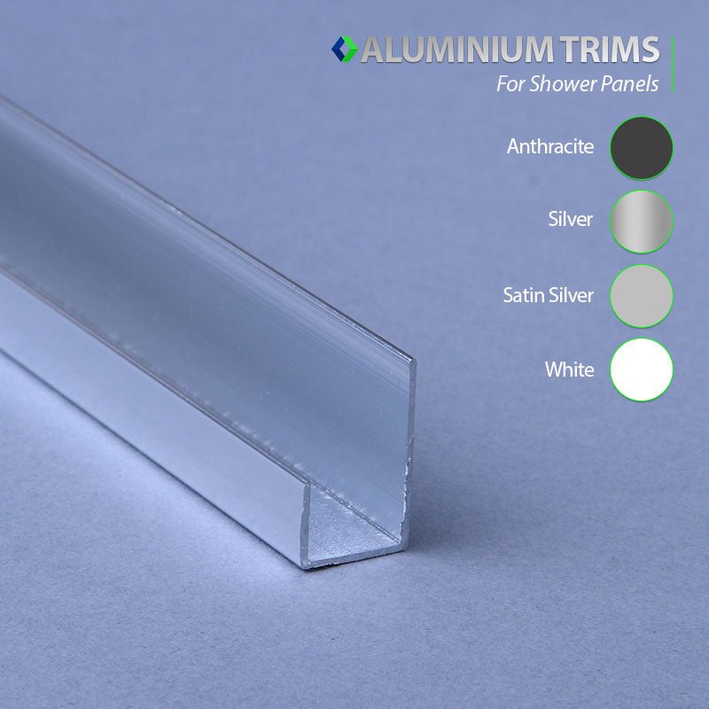End U Trim - Aluminium 10mm - ALU Trim - Cladding Direct