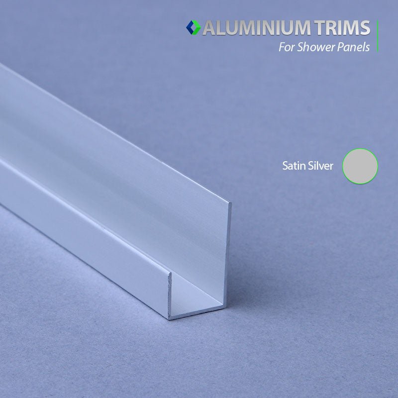 End U Trim - Aluminium 10mm - ALU Trim - Cladding Direct