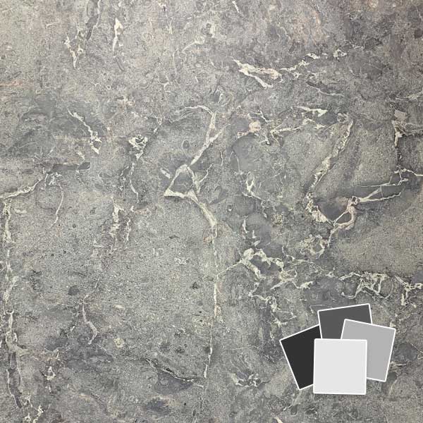 Graphite Blue Onyx 600mm PVC Wall Panel Sample - Stone Effect - Cladding Direct