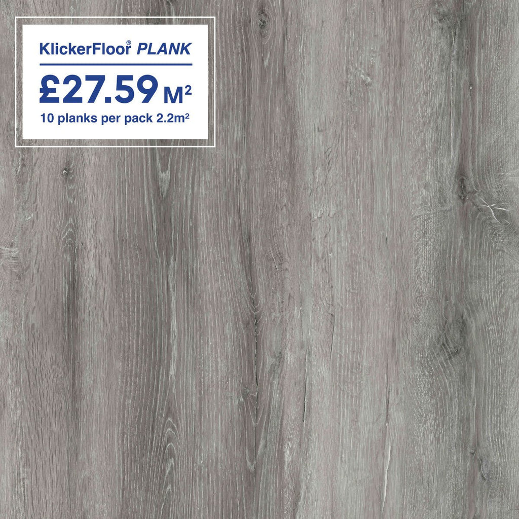 Grey Oak - Klicker Floor - Oak Style - Cladding Direct