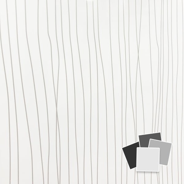 White Ripple 600mm PVC Wall Panel Sample - Urban Style - Cladding Direct